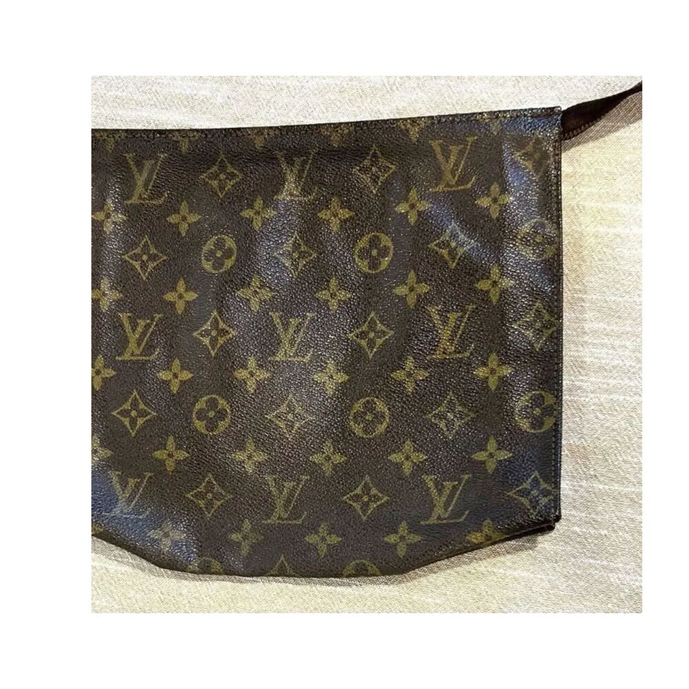 Louis Vuitton Brown Monogram Unisex Clutch Bag